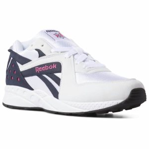 Adidasy Damskie Reebok Pyro Białe/Granatowe/Różowe/Czarne PL 48KRJQX